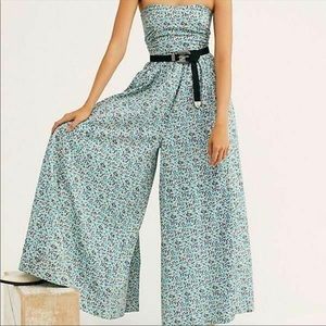 FREE PEOPLE MUSTANG STRAPLESS JUMPSUIT